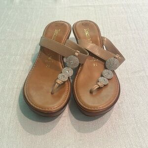 Toscanella Sparkly Diamonds Platform Sandals